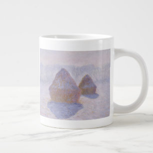 Claude Monet Haystacks Effect of Snö and Sol Jumbo Mugg