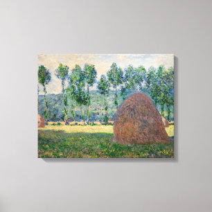 Claude Monet - Haystacks nära Giverny Canvastryck