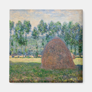 Claude Monet - Haystacks nära Giverny Magnet
