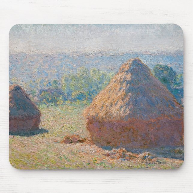 Claude Monet - Haystacks, slutet av sommaren Musmatta (Framsidan)