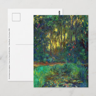 Claude Monet - Hörn av en damm med vattenliljor Vykort