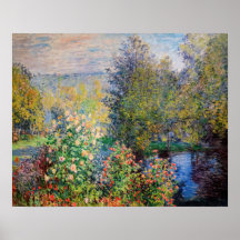 Claude Monet - Hörn av trädgården vid Montgeron