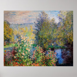 Claude Monet - Hörn av trädgården vid Montgeron Poster