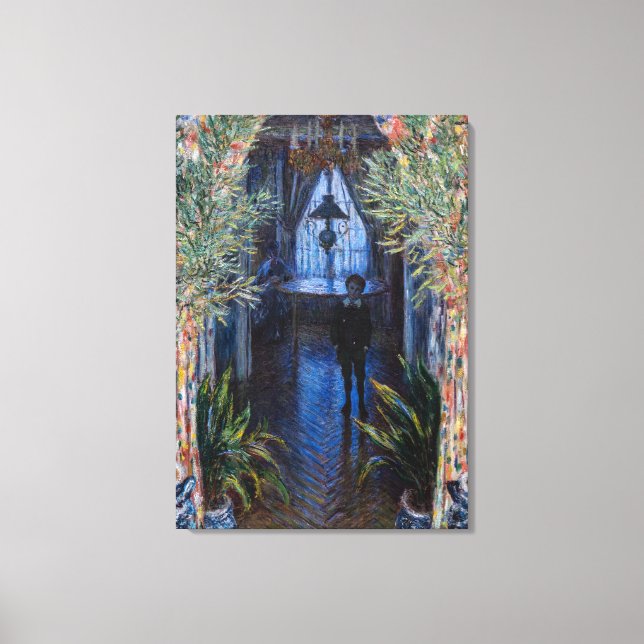 Claude Monet - hörnet av Apartment Canvastryck (Framsida)