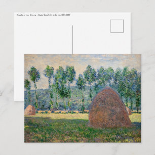 Claude Monet - Höstackar nära Giverny Vykort