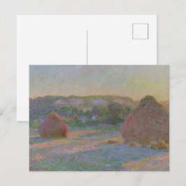 Claude Monet Höstackar (Slutet av sommaren) 1890 Vykort