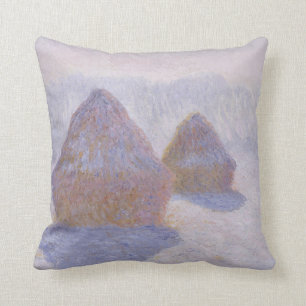 Claude Monet höstackar verkställer av snö och Kudde