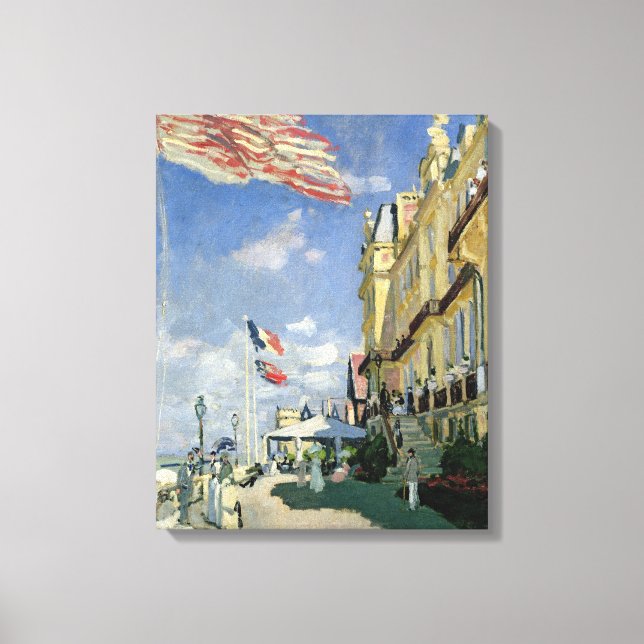 Claude Monet | Hotel des Roches Noires Canvastryck (Framsida)