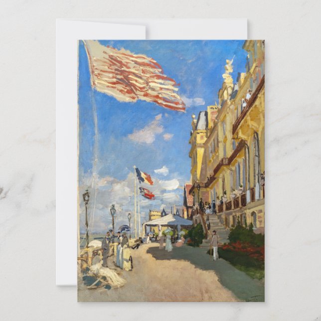 Claude Monet - Hotel des Roches Noires, Trouville Inbjudningar (Framsida)