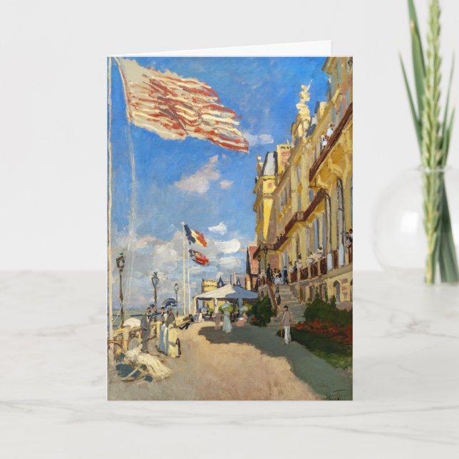 Claude Monet - Hotel des Roches Noires, Trouville Kort (Framsida)