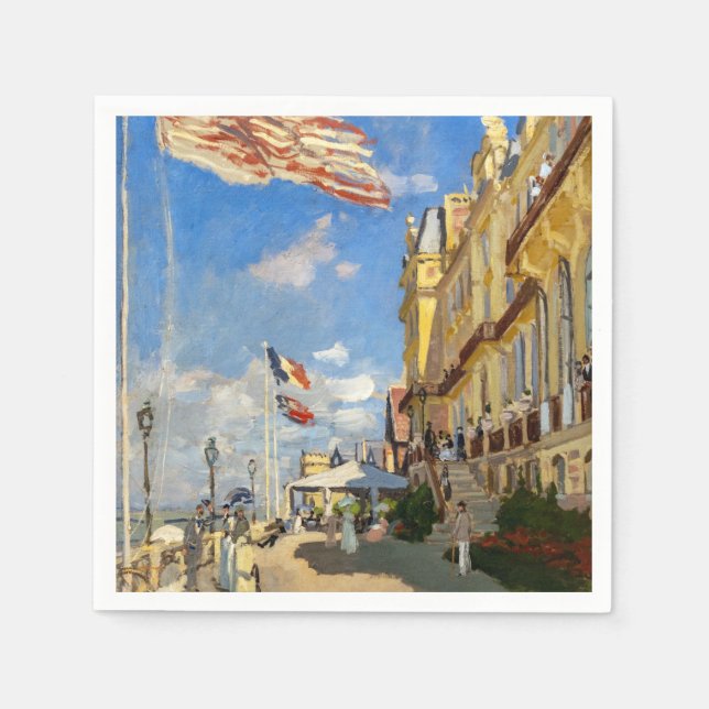 Claude Monet - Hotel des Roches Noires, Trouville Pappersservett (Framsidan)