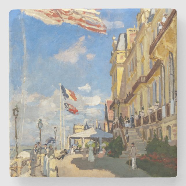 Claude Monet - Hotel des Roches Noires, Trouville Stenunderlägg (Framsidan)