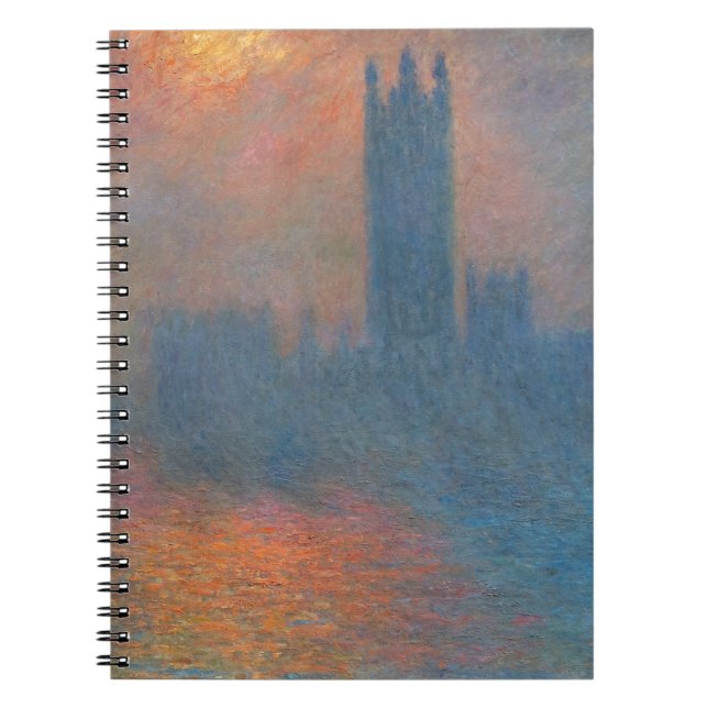 Claude Monet - House of Parliament London Anteckningsbok (Framsidan)
