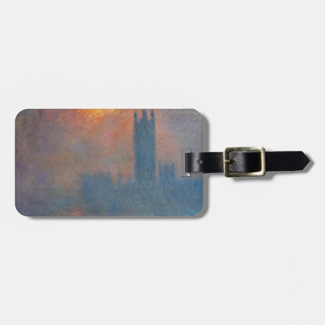 Claude Monet - House of Parliament London Bagagebricka (Horisontell Framsida)