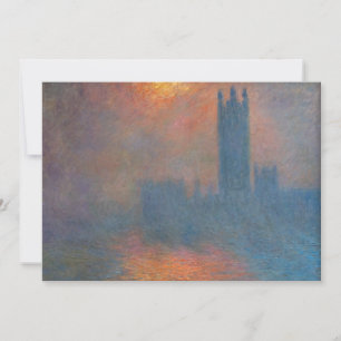 Claude Monet - House of Parliament London Inbjudningar