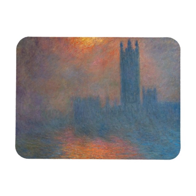 Claude Monet - House of Parliament London Magnet (Horisontell)