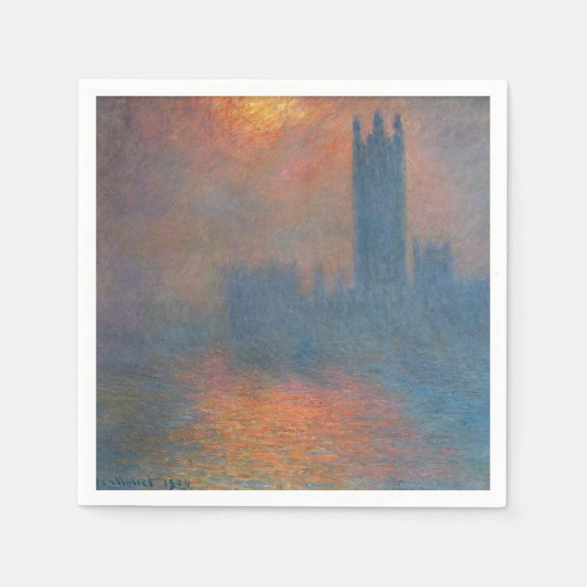 Claude Monet - House of Parliament London Pappersservett (Framsidan)