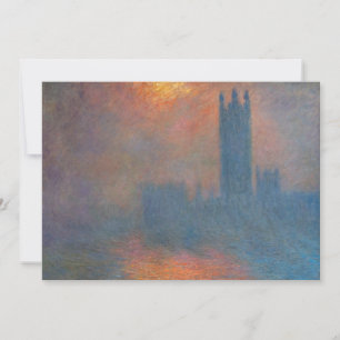 Claude Monet - House of Parliament London Tack Kort