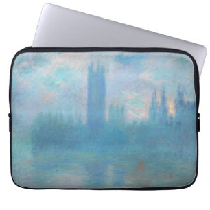 Claude Monet Houses of Parliament London. Blå Laptop Fodral