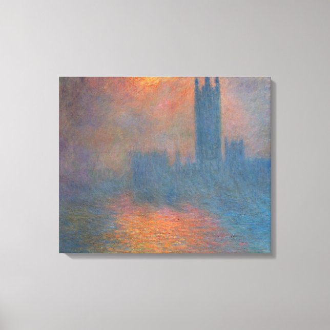 Claude Monet - Houses of Parliament London Canvastryck (Framsida)