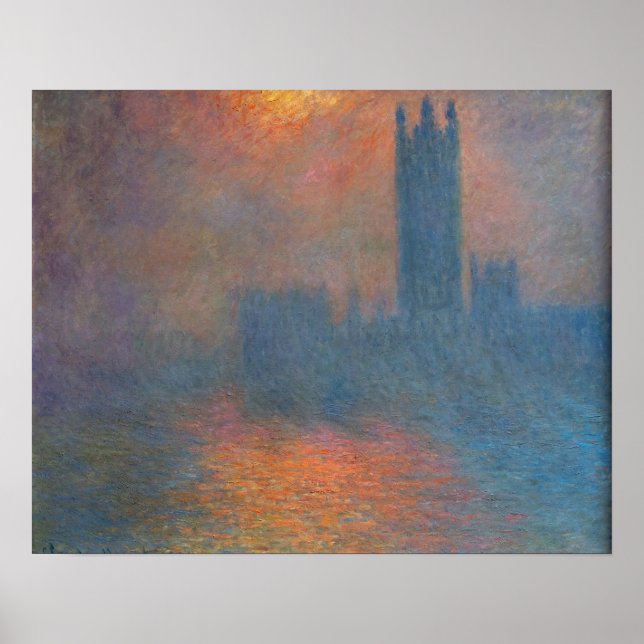 Claude Monet - Houses of Parliament London Poster (Framsidan)