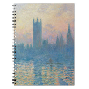 Claude Monet Houses of Parliament Solnedgång Anteckningsbok