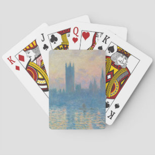 Claude Monet Houses of Parliament Solnedgång Casinokort