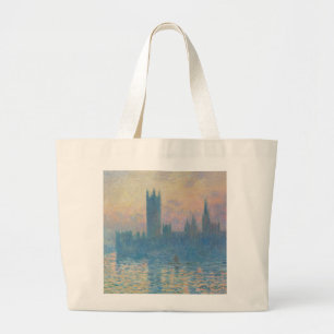 Claude Monet Houses of Parliament Solnedgång Jumbo Tygkasse