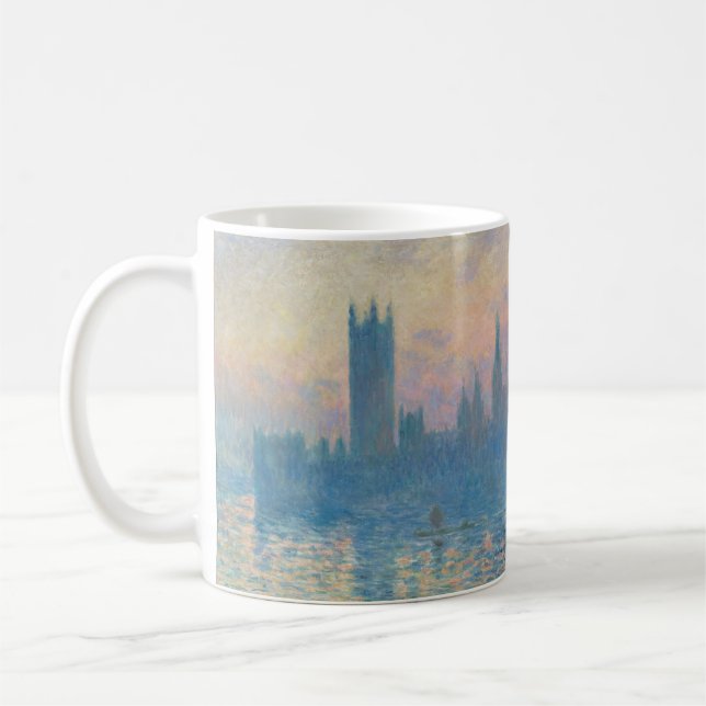 Claude Monet Houses of Parliament Solnedgång Kaffemugg (Vänster)