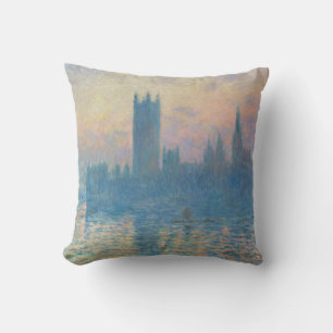 Claude Monet Houses of Parliament Solnedgång Kudde