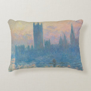 Claude Monet Houses of Parliament Solnedgång Prydnadskudde