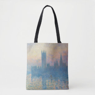 Claude Monet Houses of Parliament Solnedgång Tygkasse