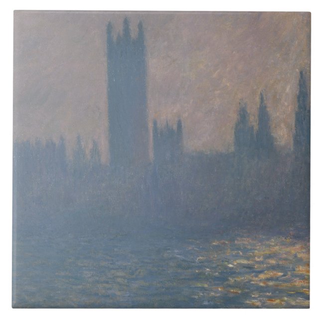 Claude Monet - hus av parlamentet, solljus Kakelplatta (Framsidan)