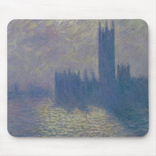 Claude Monet | hus av parlamentet, stormig himmel Musmatta (Framsidan)