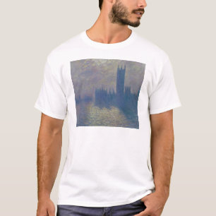 Claude Monet hus av parlamentet, stormig himmel T-shirt