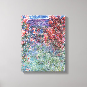 Claude Monet hus på Giverny under ro Canvastryck