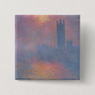 Claude Monet husen av parlamentet, London Knapp