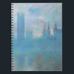 Claude Monet. Husen i parlamentet London. Blå Anteckningsbok<br><div class="desc">Claude Monet "House of Parliament,  London" bärbar dator.</div>