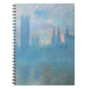 Claude Monet. Husen i parlamentet London. Blå Anteckningsbok