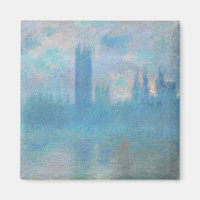 Claude Monet. Husen i parlamentet London. Blå