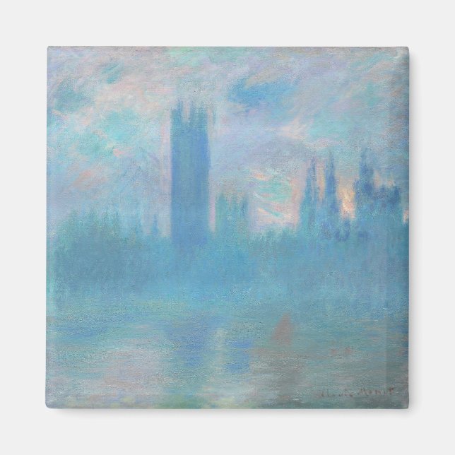 Claude Monet. Husen i parlamentet London. Blå Magnet (Framsidan)