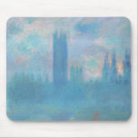 Claude Monet. Husen i parlamentet London. Blå Musmatta<br><div class="desc">Claude Monet "House of Parliament,  London",  musmatta.</div>