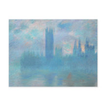 Claude Monet. Husen i parlamentet London. Blå