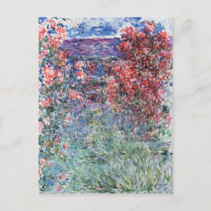Claude Monet Hushus i Giverny under Ro Vykort