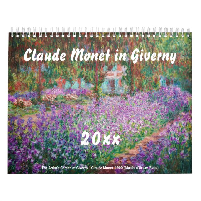Claude Monet i Giverny Kalender (Omslag)
