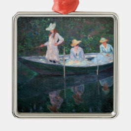Claude Monet - I Norvegienne Boat Giverny Julgransprydnad Metall