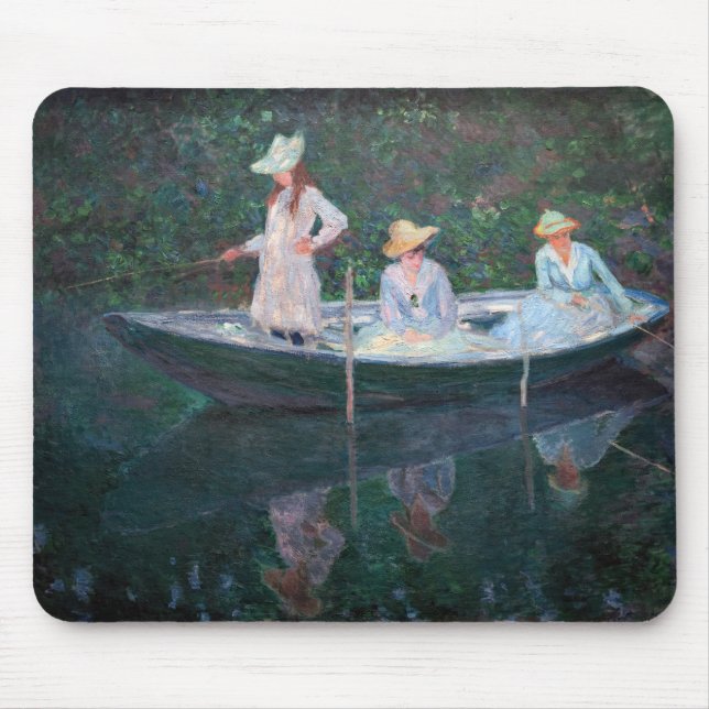 Claude Monet - I Norvegienne Boat Giverny Musmatta (Framsidan)