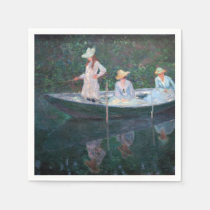 Claude Monet - I Norvegienne Boat Giverny Pappersservett