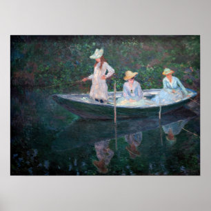 Claude Monet - I Norvegienne Boat Giverny Poster