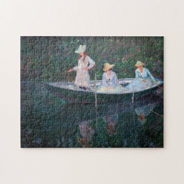 Claude Monet - I Norvegienne Boat Giverny Pussel (Horisontell)